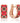 Red gold earrings "Embroidery" 21793/01/0/606