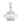 Silver pendant with cubic zirconia of classic design JV168138