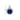 Silver earrings with sapphire in classic design JV184275