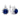 Silver earrings with sapphire in classic design JV184275
