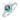 Ring aus Silber mit Nano-Quarz und kubischen Zirkonen 00852/12/1/1239