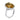 Anello in argento con topazio 1684/9р-QSM