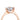 Red gold ring in minimalist style JV196659