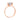 Red gold ring in minimalist style JV196659