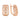Red gold earrings in minimalism style JV6178