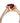 Red gold ring with ruby of classic design JV33785