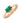 Red gold ring with emerald of classic design JV116661