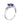 Silberring mit Amethyst und Zirkonia 1709/1r-AMET