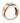 Red gold signet ring with cubic zirconia, classic design JV60536