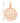 Red gold pendant in minimalism style JV127344