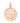 Red gold pendant in minimalism style JV127344