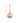 Red gold earrings with elegant design JV178243
