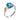 Silver ring with topaz in a stylish design JV275943