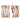Red gold earrings with elegant design JV278305