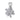 Silver pendant with cubic zirconia in minimalist style JV284297