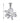 Silver pendant with cubic zirconia in minimalist style JV284297