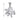 Silver pendant with cubic zirconia in minimalist style JV284297