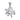 Silver pendant with cubic zirconia in minimalist style JV284297