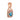 Red gold pendant with cubic zirconia of classic design JV305561