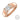 Red gold ring with cubic zirconia in classic design JV308362
