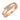 Red gold ring with cubic zirconia in stylish design JV313801