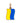 Підвіс з червоного золота з жовто-блакитною емаллю 32469/01/0/490