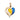 Підвіска-серце з червоного золота з жовто-блакитною емаллю 32474/01/0/490