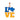 Підвіс з червоного золота з жовто-блакитною емаллю Love Ukraine 32448/01/0/1158