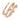 Red gold ring with cubic zirconia in modern style JV330177
