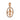 Red gold pendant with cubic zirconia of classic design JV332701