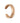 Red gold earrings in minimalist style JV336011