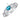 Silver ring in modern style JV344399