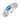 Silver ring in modern style JV344399