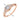 Каблучка з червоного золота з фіанітом s zirconia 12192/01/0/1258