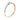 Red gold ring with cubic zirconia in minimalist style JV353764
