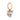 Red gold pendant with cubic zirconia in classic design JV354099