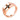 Red gold signet ring with cubic zirconia in classic design JV206942