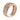 Red gold ring with cubic zirconia in classic design JV231502