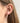 Red gold earrings with cubic zirconia in classic design JV211175