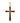 Kreuz aus Rotgold mit Emaille 3937